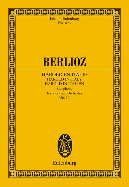 Berlioz: Harold in Italy Opus 16 (Study Score) published by Eulenburg